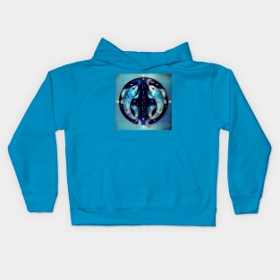 Zodiac Sign PISCES - Fantasy Illustration of astrology Pisces Kids Hoodie